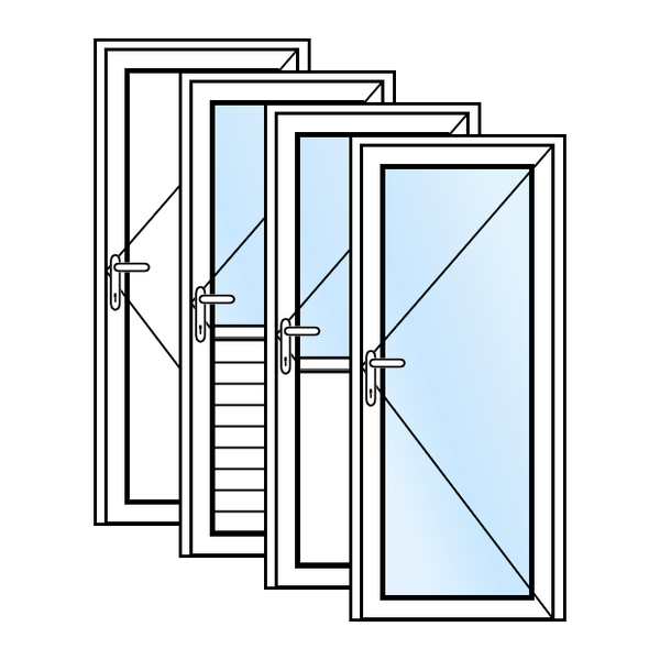 Kunststof achterdeur, buitendeur of tuindeur op maat. Ontwerp je eigen achterdeur met kozijn in onze deuren configurator. Bij Window King kun je gemakkelijk en snel je achterdeur en buitendeur kopen en bestellen. 