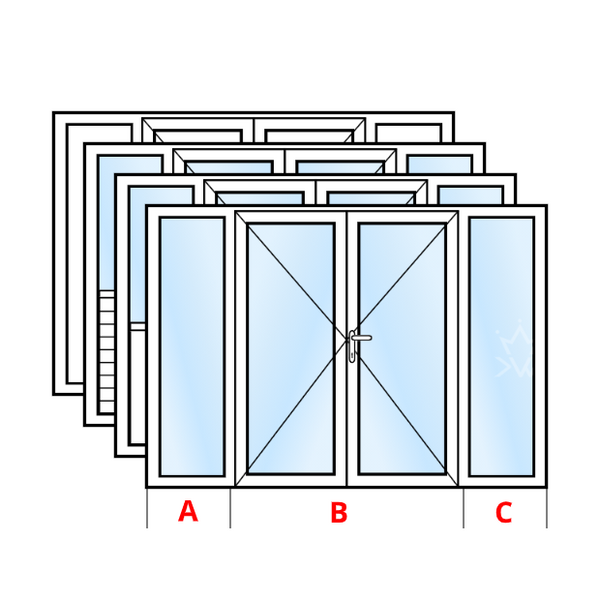 Maatwerk Dubbele Tuindeur Met 2 Zijlichten