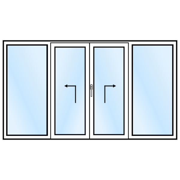 Maatwerk Dubbele Hefschuifpui