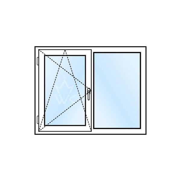 Kunststof kozijn raam draai kiep vast. Kozijn Configurator.